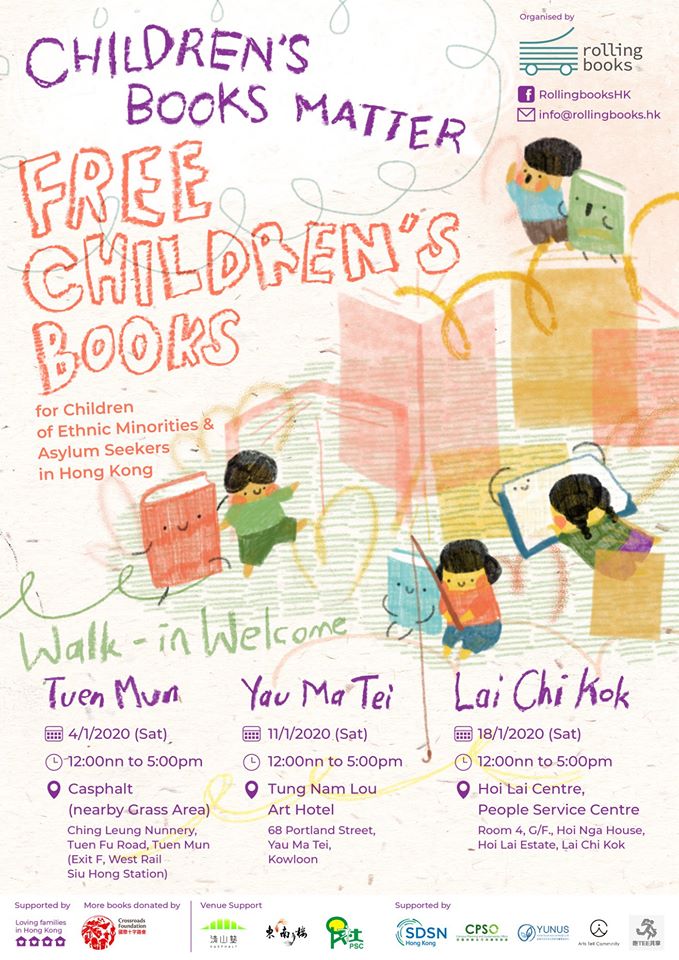 Children’s Books Matter: Free Children’s books for Children of Ethnic Minorities and Asylum Seekers in Hong Kong