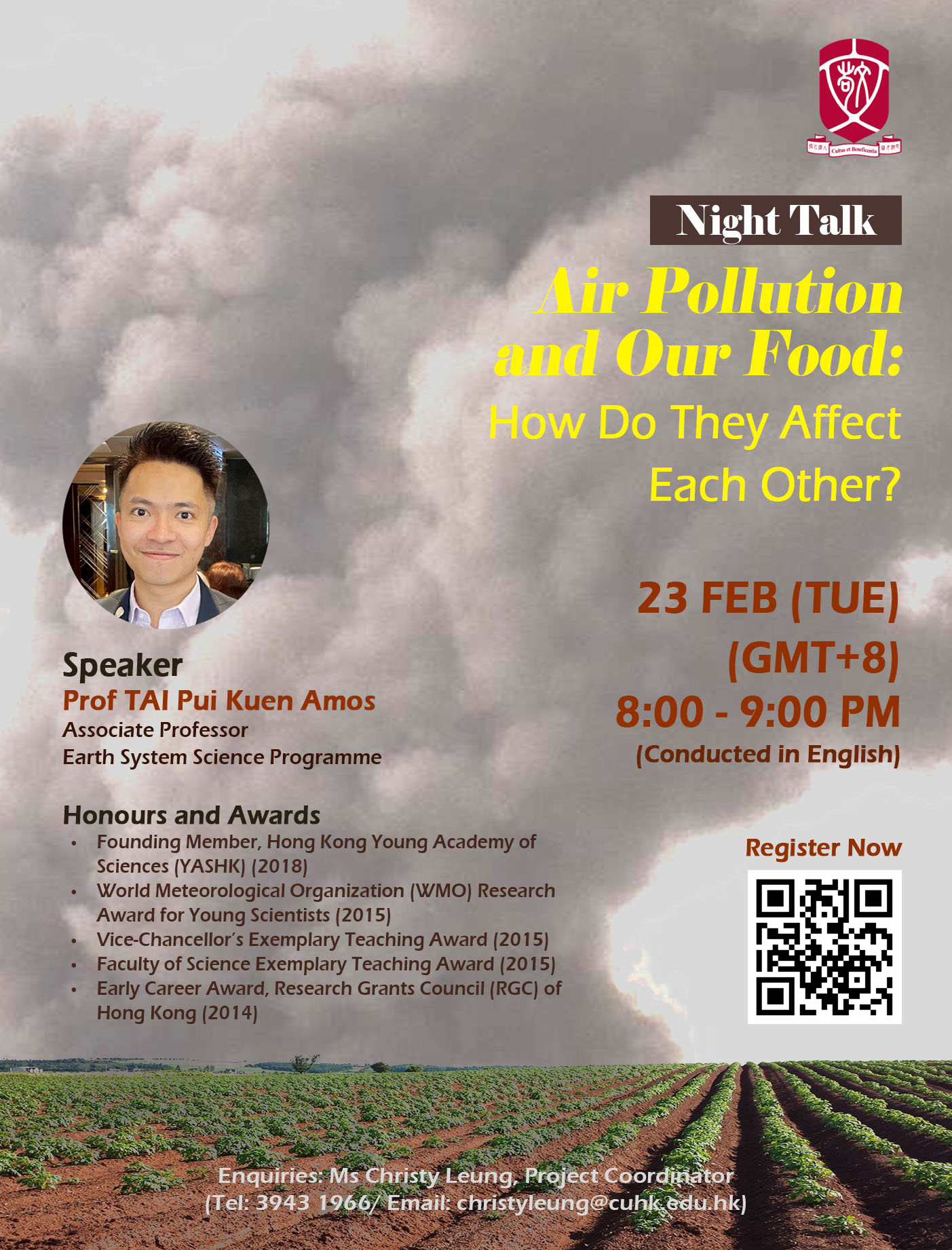 Night Talk—Air Pollution and Our Food: How Do They Affect Each Other?