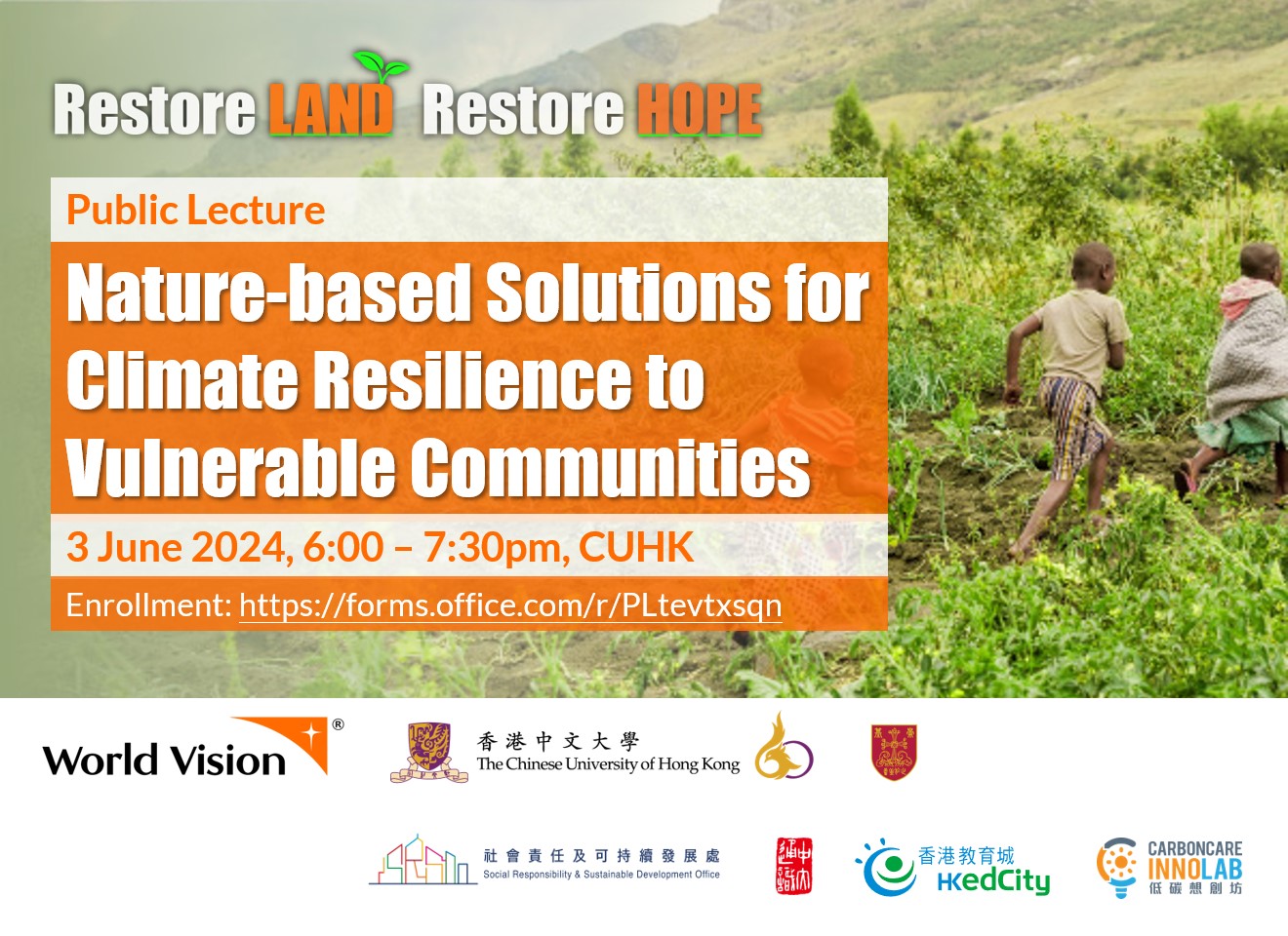 ‘Nature-based Solutions for Climate Resilience to Vulnerable Communities” Public Lecture